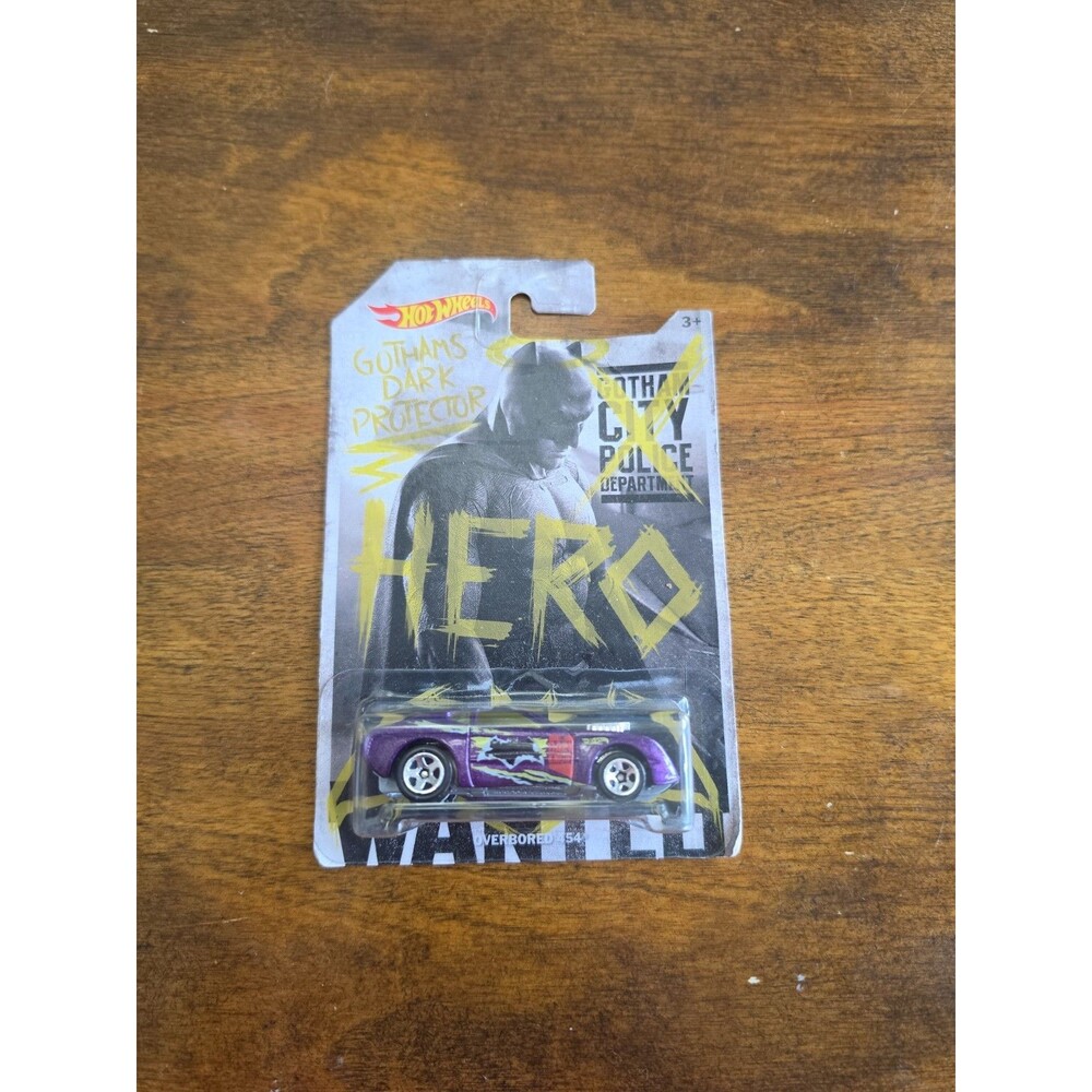 2015 Hot Wheels Batman & Superman Overbored 454 Gotham Dark Protector HTF CHASE